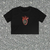 Bxoxo Gothic Punk Emo Girls Chic Women's Crop Tops Streetwear vintage Harajuku Aesthetic Y2K Grunge Geometric Pattern Print Baby Tops